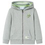 Kinder-Sweatshirt mit Kapuze und Reißverschluss, hellkhaki melange 116 von , Kinder-T-Shirts - Ref: Foro24-11691, Preis: 13,7...