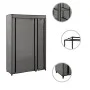 Folding wardrobes 2 units of gray fabric 110x45x175 cm by vidaXL, Wardrobes - Ref: Foro24-282425, Price: 71,90 €, Discount: %