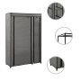 Klappschränke 2 Einheiten aus grauem Stoff 110x45x175 cm von vidaXL, Kleiderschränke - Ref: Foro24-282425, Preis: 75,84 €, Ra...