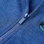 Child's dark blue mélange hoodie with zipper, size 104 by , Kids T-shirts - Ref: Foro24-12355, Price: 12,91 €, Discount: %