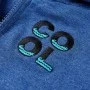 Child's dark blue mélange hoodie with zipper, size 104 by , Kids T-shirts - Ref: Foro24-12355, Price: 12,91 €, Discount: %