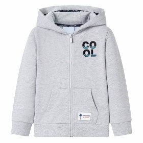 Child's gray hoodie with zipper size 128 by , Kids T-shirts - Ref: Foro24-12362, Price: 18,17 €, Discount: %