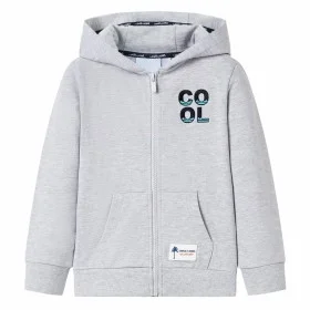 Child's gray hoodie with zipper size 128 by , Kids T-shirts - Ref: Foro24-12362, Price: 17,44 €, Discount: %