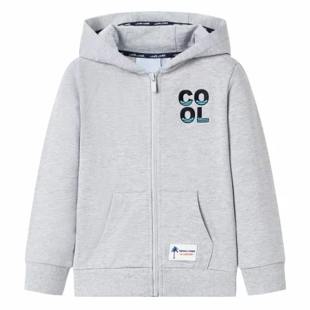 Child's gray hoodie with zipper size 128 by , Kids T-shirts - Ref: Foro24-12362, Price: 17,44 €, Discount: %