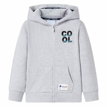 Kinder-Hoodie mit grauem Reißverschluss 128 von , Kinder-T-Shirts - Ref: Foro24-12362, Preis: 18,17 €, Rabatt: %