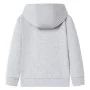 Child's gray hoodie with zipper size 128 by , Kids T-shirts - Ref: Foro24-12362, Price: 17,44 €, Discount: %