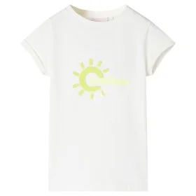Kinder-T-Shirt in der Farbe Ecru 116 von , Kinder-T-Shirts - Ref: Foro24-11181, Preis: 7,99 €, Rabatt: %
