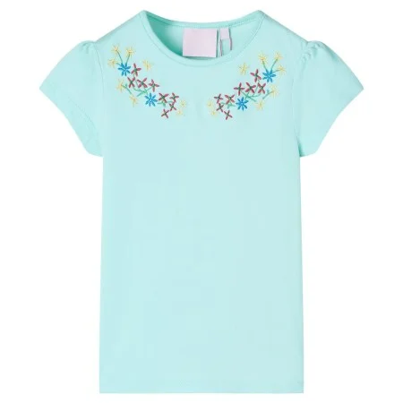 Light aquamarine children's t-shirt size 128 by , Kids T-shirts - Ref: Foro24-11337, Price: 8,59 €, Discount: %