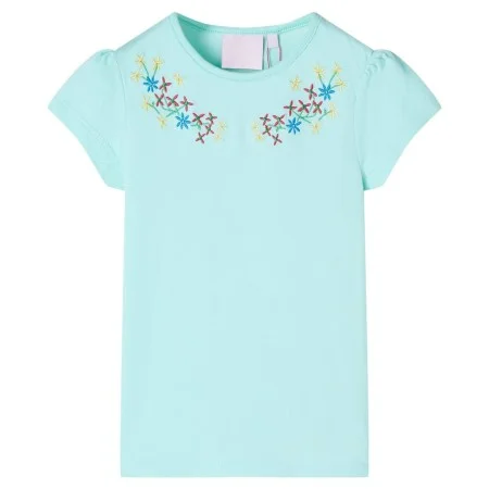 Leichtes Aquamarin Kinder T-Shirt 104 von , Kinder-T-Shirts - Ref: Foro24-11335, Preis: 8,59 €, Rabatt: %