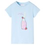 Camiseta infantil azul suave 128 de , Camisetas para niños - Ref: Foro24-11272, Precio: 8,28 €, Descuento: %