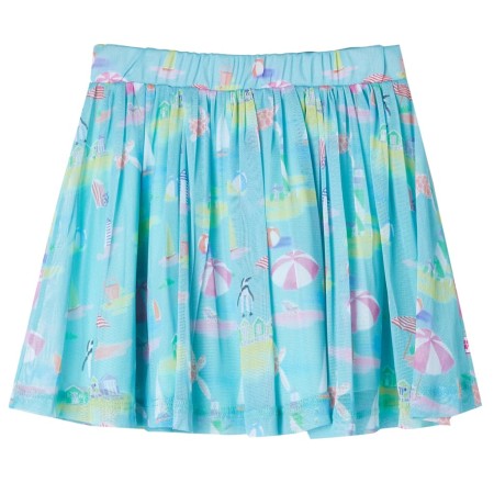 Leichter Aquamarin Plisseerock für Kinder 116 von , Kinderhosen - Ref: Foro24-11446, Preis: 11,05 €, Rabatt: %