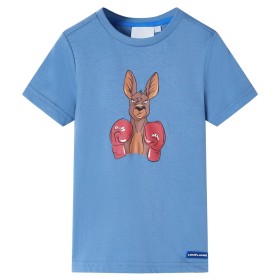 Mittelblaues Kurzarm-T-Shirt für Kinder 140 von , Kinder-T-Shirts - Ref: Foro24-11878, Preis: 8,28 €, Rabatt: %