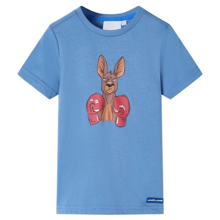 Mittelblaues Kurzarm-T-Shirt für Kinder 140 von , Kinder-T-Shirts - Ref: Foro24-11878, Preis: 8,28 €, Rabatt: %