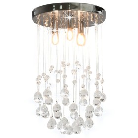 Deckenleuchte mit kugelförmigen Silberkristallen, 3 G9-Glühbirnen von vidaXL, Lampen - Ref: Foro24-281575, Preis: 55,58 €, Ra...