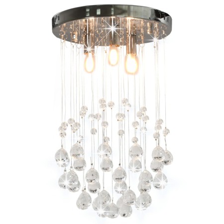 Deckenleuchte mit kugelförmigen Silberkristallen, 3 G9-Glühbirnen von vidaXL, Lampen - Ref: Foro24-281575, Preis: 55,58 €, Ra...