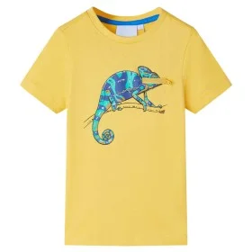 Helles ockerfarbenes Kurzarm-T-Shirt für Kinder 140 von , Kinder-T-Shirts - Ref: Foro24-12013, Preis: 8,12 €, Rabatt: %