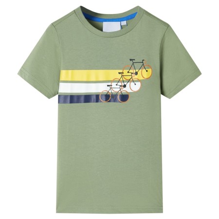 Helles Khaki Kurzarm-T-Shirt für Kinder 128 von , Kinder-T-Shirts - Ref: Foro24-12177, Preis: 8,28 €, Rabatt: %