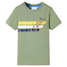 Light khaki short-sleeved children's t-shirt size 104 by , Kids T-shirts - Ref: Foro24-12175, Price: 8,28 €, Discount: %