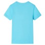 Kurzärmeliges Kinder-T-Shirt Aquamarin Farbe 128 von , Kinder-T-Shirts - Ref: Foro24-12182, Preis: 8,28 €, Rabatt: %