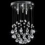 Ceiling lamp with spherical silver crystals 3 G9 bulbs by vidaXL, Lamps - Ref: Foro24-281575, Price: 52,62 €, Discount: %