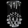 Ceiling lamp with spherical silver crystals 3 G9 bulbs by vidaXL, Lamps - Ref: Foro24-281575, Price: 60,68 €, Discount: %