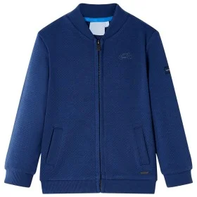 Navy blue children's zip-up hoodie size 104 by , Kids T-shirts - Ref: Foro24-12140, Price: 12,17 €, Discount: %