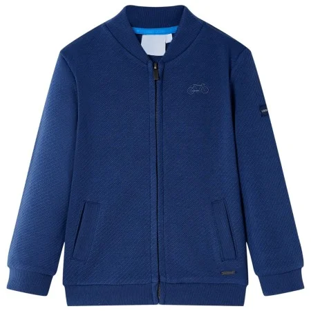Marineblaues Kinder-Sweatshirt mit Reißverschluss 104 von , Kinder-T-Shirts - Ref: Foro24-12140, Preis: 12,17 €, Rabatt: %