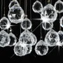 Ceiling lamp with spherical silver crystals 3 G9 bulbs by vidaXL, Lamps - Ref: Foro24-281575, Price: 60,68 €, Discount: %