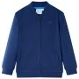 Marineblaues Kindersweatshirt mit Reißverschluss 128 von , Kinder-T-Shirts - Ref: Foro24-12142, Preis: 13,53 €, Rabatt: %