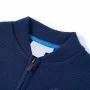 Marineblaues Kindersweatshirt mit Reißverschluss 128 von , Kinder-T-Shirts - Ref: Foro24-12142, Preis: 13,53 €, Rabatt: %