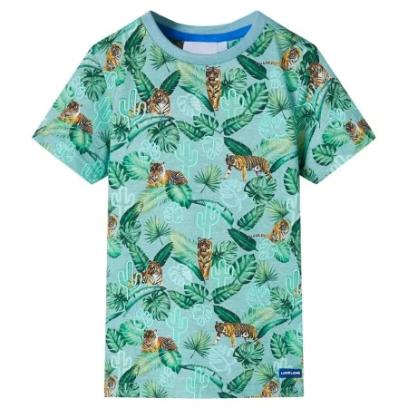Light green mélange children's t-shirt size 104 by , Kids T-shirts - Ref: Foro24-12405, Price: 8,72 €, Discount: %