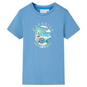 Medium blue children's t-shirt size 104 by , Kids T-shirts - Ref: Foro24-12575, Price: 8,07 €, Discount: %