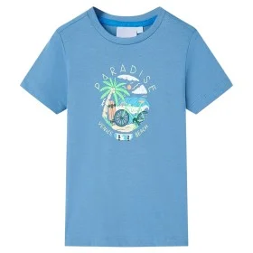 Mittelblaues Kinder-T-Shirt 104 von , Kinder-T-Shirts - Ref: Foro24-12575, Preis: 7,99 €, Rabatt: %