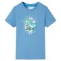 Camiseta infantil azul medio 128 de , Camisetas para niños - Ref: Foro24-12577, Precio: 7,99 €, Descuento: %