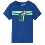 Dunkelblaues Kinder-T-Shirt melange 128 von , Kinder-T-Shirts - Ref: Foro24-12487, Preis: 8,32 €, Rabatt: %