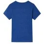 Dunkelblaues Kinder-T-Shirt melange 128 von , Kinder-T-Shirts - Ref: Foro24-12487, Preis: 8,32 €, Rabatt: %