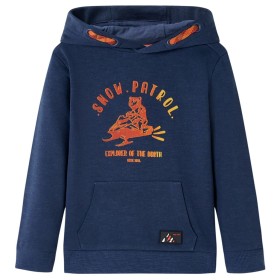 Marineblauer und orangefarbener Kinder-Hoodie 116 von , Kinder-T-Shirts - Ref: Foro24-12776, Preis: 12,86 €, Rabatt: %