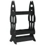 Fishing rod holder for 16 rods, black by , Fishing Rod Storage Containers - Ref: Foro24-94436, Price: 39,20 €, Discount: %