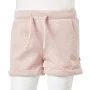 Light pink children's shorts with mixed drawstring 116 by , kids pants - Ref: Foro24-10966, Price: 10,50 €, Discount: %