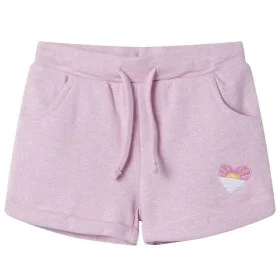 Pantalones cortos infantiles con cordón color lila mixto 104 de , Pantalones de niños - Ref: Foro24-10970, Precio: 10,50 €, D...