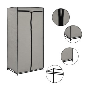 Grauer Kleiderschrank 75x50x160 cm von vidaXL, Kleiderschränke - Ref: Foro24-282440, Preis: 31,96 €, Rabatt: %