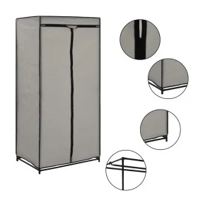 Grauer Kleiderschrank 75x50x160 cm von vidaXL, Kleiderschränke - Ref: Foro24-282440, Preis: 29,25 €, Rabatt: %