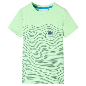 Camiseta infantil verde neón 128 de , Camisetas para niños - Ref: Foro24-12317, Precio: 8,20 €, Descuento: %