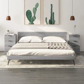Nachttische 2 Einheiten Sonomagrau Farbe 40x36x65 cm von vidaXL, Nachttische - Ref: Foro24-817054, Preis: 88,23 €, Rabatt: %