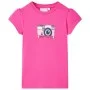 Camiseta infantil rosa oscuro 140 de , Camisetas para niños - Ref: Foro24-10468, Precio: 8,45 €, Descuento: %