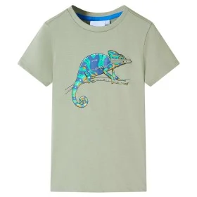 Light khaki short-sleeved children's t-shirt size 104 by , Kids T-shirts - Ref: Foro24-12005, Price: 8,12 €, Discount: %