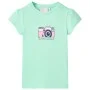 Camiseta infantil verde brillante 128 de , Camisetas para niños - Ref: Foro24-10477, Precio: 8,45 €, Descuento: %