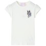 Ecrufarbenes Kinder-T-Shirt 116 von , Kinder-T-Shirts - Ref: Foro24-10786, Preis: 8,60 €, Rabatt: %