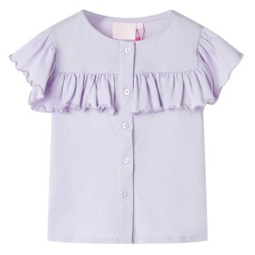 Camiseta de niños color lila 128