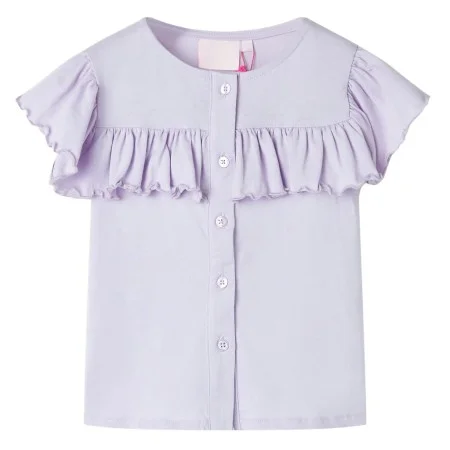 Camiseta infantil color lila 128 de , Camisetas para niños - Ref: Foro24-11522, Precio: 7,99 €, Descuento: %
